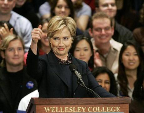 Hillary Clinton spoke at Wellesley College in 2007. 
