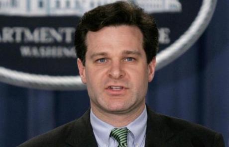 In this Jan. 12, 2005 file photo, Assistant Attorney General, Christopher Wray speaks at a press conference at the Justice Dept. in Washington. President Donald Trump has picked a longtime lawyer and former Justice Department official to be the next FBI director. Trump said on Twitter Wednesday that he will be nominating Christopher Wray, calling him ?a man of impeccable credentials.? (AP Photo/Lawrence Jackson)
