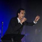 Nick Cave onstage at the Wang Theatre on Saturday night.