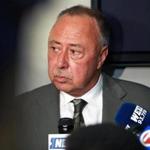 Boston, MA: June 12, 2017: Red Sox NESN color commentator Jerry Remy announced today that he has been diagnosed with cancer for the fifth time. He spoke about it to the media in the press box at Fenway Park before the game. The Boston Red Sox hosted the Philadelphia Phillies in a regular season MLB inter league baseball game at Fenway Park. Globe Staff Photo/ Jim Davis)