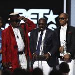 New Edition performed at 2017 BET Awards at Microsoft Theater.