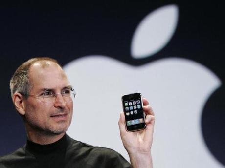 Apple?s then-chief executive Steve Jobs introduced the iPhone at the MacWorld Conference in San Francisco in 2007. 
