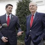Paul Ryan and Mitch McConnell are still struggling to give President Trump his first unqualified legislative triumph.