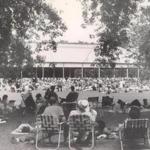 The crowd waited for a show to begin at Tanglewood in July 1972.