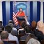 White House Deputy Press Secretary Sarah Huckabee Sanders speaks in the Brady Briefing Room of the White House on July 11, 2017 in Washington, DC. / AFP PHOTO / MANDEL NGANMANDEL NGAN/AFP/Getty Images