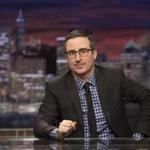 John Oliver on the set of his HBO show ?Last Week Tonight.?