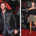 Julian Edelman and Aly Raisman at an ESPN party in Hollywood earlier this week.