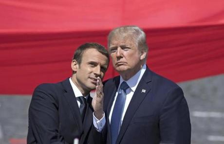 President Emmanuel Macron of France has said he hopes ??to be able to persuade?? President Trump not to withdraw the United States from the Paris deal.

