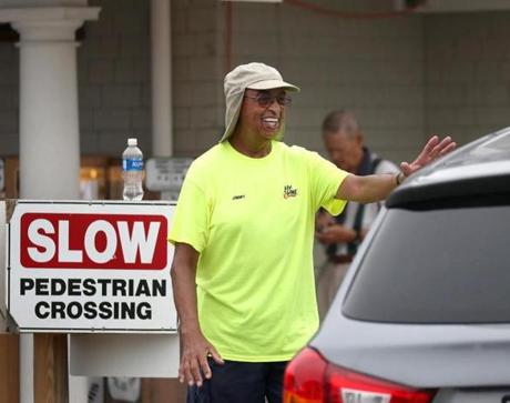 James Mendes was once a landscaping business owner; now he helps out at the parking lot for the Hy-Line ferry in Hyannis, where a wide variety of backgrounds are represented.

