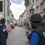 Police shut down the old town of Schaffhausen while searching for a man accused of attacking at least five people with a chainsaw. 