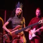 Esperanza Spalding is shown performing at the Shubert Theatre in April 2016.