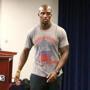 Foxborough-07/26/2017 Patriots Devin McCourty wore a Dennis the Menace t-shirt as he spoke at a press conference at Gillette Stadium as the training camp kicked off.. John Tlumacki/Globe Staff(sports)