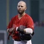Boston Red Sox second baseman Dustin Pedroia during a baseball game at Fenway Park, Friday, July 28, 2017, in Boston. (AP Photo/Charles Krupa)