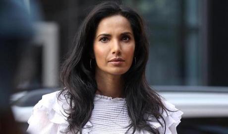 Top Chef host Padma Lakshmi arrived at the John Joseph Moakley United States Courthouse.
