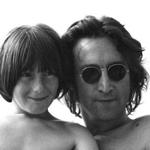John Lennon with son Julian.