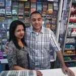 The smiles were diminished for Gurinder Singh, right, and his wife Kamaljeet Kaur, after they were informed of the mistake. that their store had the winning Powerball ticket.
