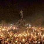 Torch-bearing white nationalists rallied around a statue of Thomas Jefferson in Charlottesville.