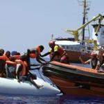 A nongovernmental organization conducted a rescue operation Sunday in waters 29 miles off the Libyan coast.