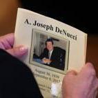 A funeral service was held for former State Auditor A. Joseph DeNucci at Our Lady Help of Christians Church on Wednesday.