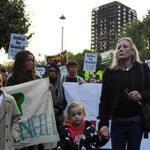 A silent march in memory of the victims of the Grenfell Tower fire was held Thursday. 