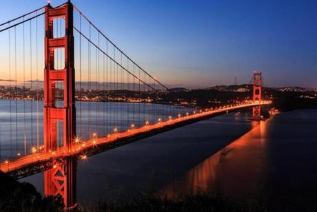 Ken Rhodes?s shot of the Golden Gate Bridge.
