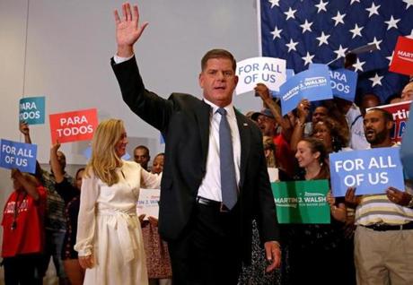 Mayor Martin J. Walsh received 63 percent of the vote to City Councilor Tito Jackson?s 29 percent in Tuesday?s preliminary election.
