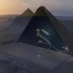 A hidden internal structure in Khufu?s Pyramid, the largest pyramid in Giza. Scientists have found, but not yet examined, a Boeing-sized ?void? in the Great Pyramid. 