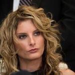 (FILES): This file photo taken on January 17, 2017 shows Summer Zervos attending a press conference with her attorney Gloria Allred (not seen) to announce the filing of a lawsuit against President-elect Donald Trump, in Los Angeles, California, on January 17, 2017. Zeros, a former contestant on Trumps's reality television progam 