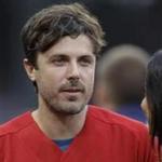 Actor Casey Affleck prior to a baseball game in Boston in August.