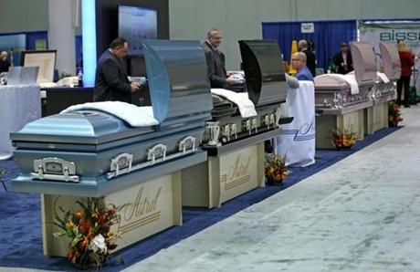 Hearses were on display at the National Funeral Directors Association?s annual convention.
