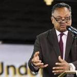 The reverend Jesse Jackson addressed the Grace Church of All Nations in Boston in  April 2017.