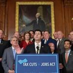 House Speaker Paul Ryan spoke after the House passed its version of the tax overhall.