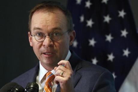 CFPB deputy director Leandra English had requested an emergency restraining order to stop Mick Mulvaney (above) from becoming the acting director of the bureau.
