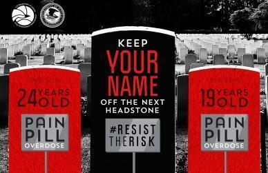 One of the #ResistTheRisk public awareness campaign ads
