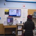 On Monday afternoon, the wait at a CVS MinuteClinic in Porter Square was about an hour and 15 minutes.
