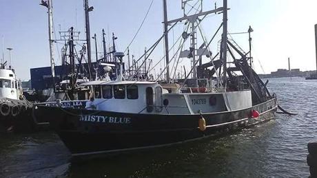 Misty Blue, a fishing vessel out of New Bedford, sank 10 miles off the coast of Nantucket Monday evening. 
