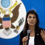 Nikki Haley, ambassador to the United Nations, diverged from the White House?s position.