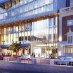 A new entrance to The Huntington Theatre in the ground floor of an apartment tower approved by the Boston Planning & Development Agency Thursday.