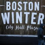 Visitors to Boston Winter ducked inside one of the outdoor market?s vendor huts. More than 80 vendors have set up shop there, twice as many as last year.