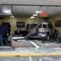 A Toyota SUV crashed into the front of Benny?s Barber Shop in Marlborough Tuesday afternoon.