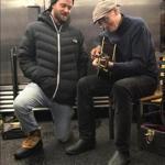 Justin Timberlake and James Taylor play a duet in the kitchen at a party in Big Sky, Montana.