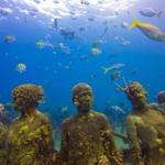 Underwater sculpture park in Grenada.