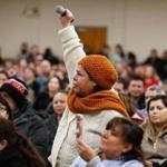 Hundreds of Salvadoran immigrants gathered at Most Holy Redeemer Church in East Boston for a rally to preserve Temporary Protected Status in the United States. 