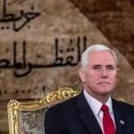 Vice President Mike Pence at the Presidential Palace in Cairo, Egypt, on Saturday.
