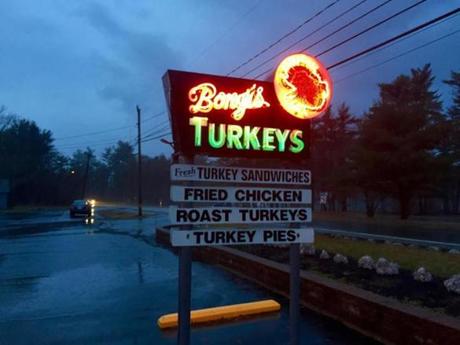 Bongi?s Turkey Roost in Duxbury is one of the neat spots you can find along Route 53.
