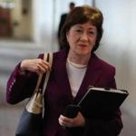 WASHINGTON, DC - JANUARY 09: Sen. Susan Collins (R-ME) arrives at a Senate Intelligence Committee closed door meeting, on January 9, 2018 in Washington, DC. The committee is investigating alleged Russian interference in the 2016 U.S. presidential election. (Photo by Mark Wilson/Getty Images)