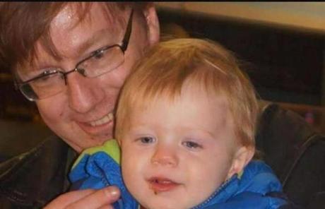 Ed Lorenzen, 47, with his son, Michael. Both were killed in a Rhode Island fire on Friday.
