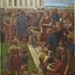 ?An Incident in Contemporary American Life? was painted by Maryland artist Mitchell Jamieson in 1942, depicting African-American singer Marian Anderson?s concert at the Lincoln Memorial in 1939.