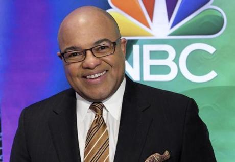 FILE - In this March 2, 2017, file photo, Mike Tirico attends the NBC Universal mid-season press day at the Four Seasons in New York. Tirico will be NBC's prime-time host for the Winter Olympics, which begin a few days after the Super Bowl in February. (Photo by Charles Sykes/Invision/AP, File)
