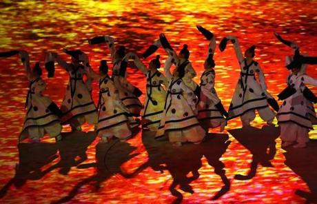 OPENING CEREMONY SLIDER1 PYEONGCHANG-GUN, SOUTH KOREA - FEBRUARY 09: Dancers perform 